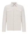 Herno Snap-button Long-sleeved Down Jacket In Neutral