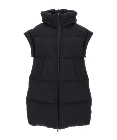 Herno Laminar Infinium Windstopper Waistcoat In Black