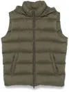 Herno Quilted Gilet In Green