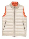 Herno Quilted Gilet In Neutral