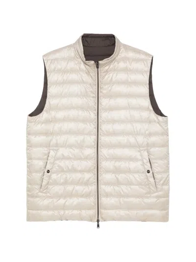 Herno Quilted Gilet In Neutral
