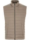 Herno Upright Neck Down Vest In Nude