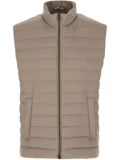 Herno Quilted Gilet In Nude