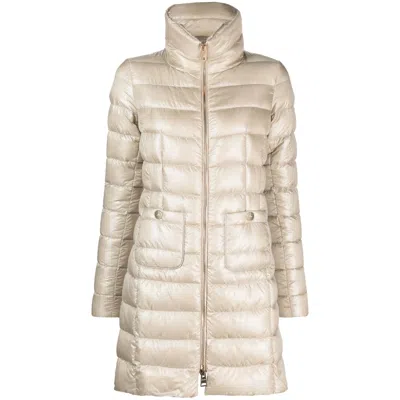 Herno Quilted Goose Down Down Jacket In Neutral