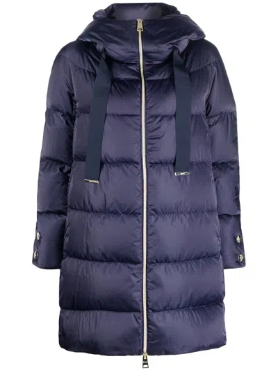 Herno Quilted Goose Down Down Jacket In Navy