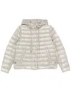 Herno Quilted Jacket With Hood And Pockets In Grey