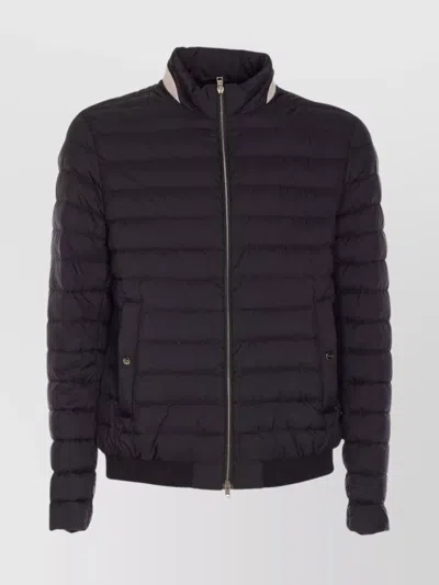Herno Quilted High Collar Bomber Jacket | ModeSens