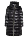 Herno Iconico Woman Puffer Midnight Blue Size 4 Polyamide In Black