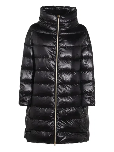 HERNO QUILTED HIGH-NECK OVERSIZED COAT