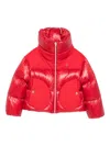 Herno Quilted High-neck Padded Jacket In Red