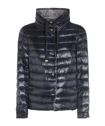 HERNO HERNO QUILTED HIGH-NECK REVERSIBLE COAT