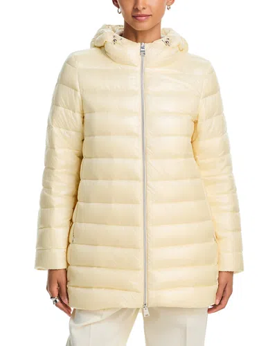 Herno Quilted Hooded A Line Coat In Multi