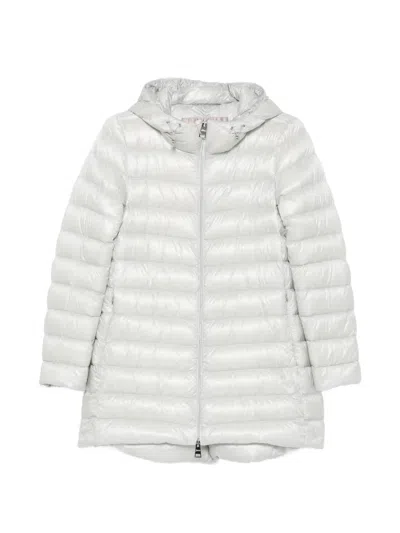Herno Quilted Hooded Coat In White