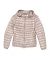 Herno Quilted Hooded Down Jacket In Neutral