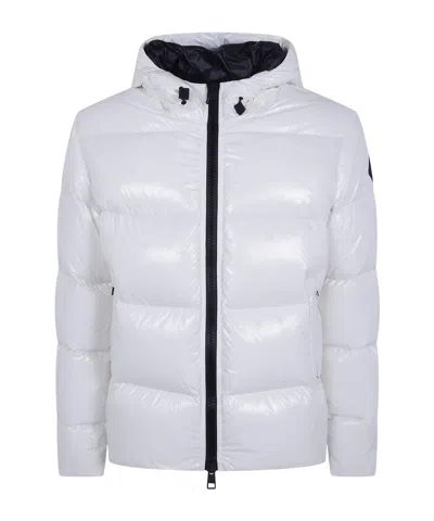 Herno Quilted Hooded Down Jacket In White