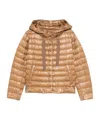 Herno Quilted Hooded Drawstring Puffer Jacket In Multi