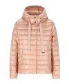 Herno Quilted Hooded Drawstring Puffer Jacket In Nude
