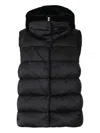 Herno Quilted Hooded Gilet In Black