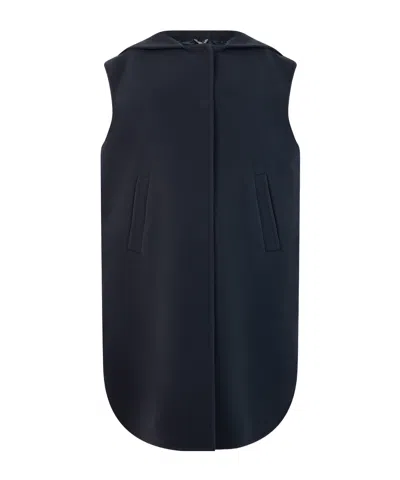 Herno Quilted Hooded Gilet In Animal Print