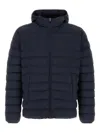Herno Resort Jacket In Light Stretch Nylon In Blue
