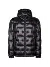 Herno Quilted Down Jacket With Double Zipper In Black
