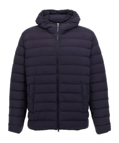 HERNO HERNO HOODED QUILTED ZIP-UP DOWN JACKET