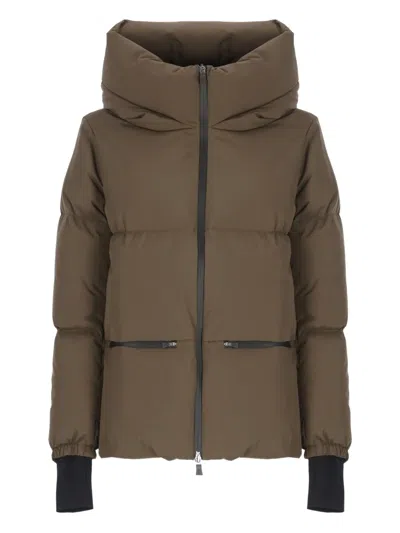 HERNO QUILTED HOODED JACKET