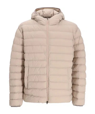 HERNO QUILTED HOODED JACKET