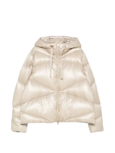 HERNO QUILTED HOODED JACKET