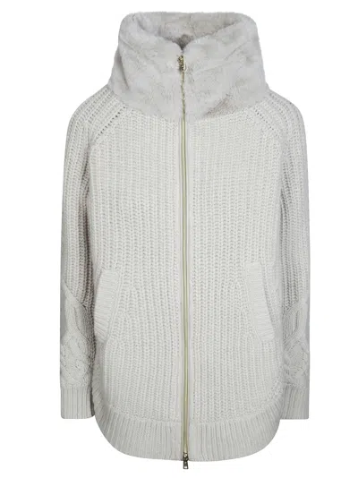 Herno Quilted Hooded Puffer Jacket In Yellow