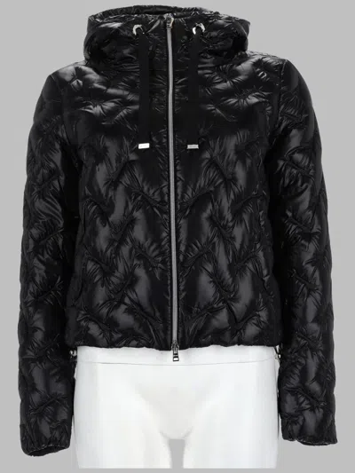 Herno Quilted Hooded Puffer Jacket In Black