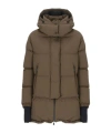 Herno Quilted Down Jacket With Hood And Vents In Brown