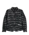 Herno Glossy Black Down Jacket With Drawstring Collar In Black