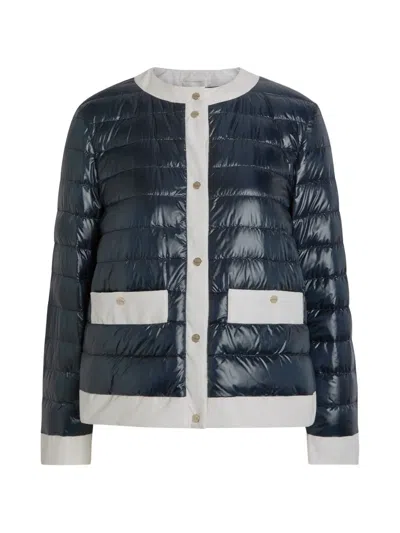 Herno Quilted Jacket In Blue