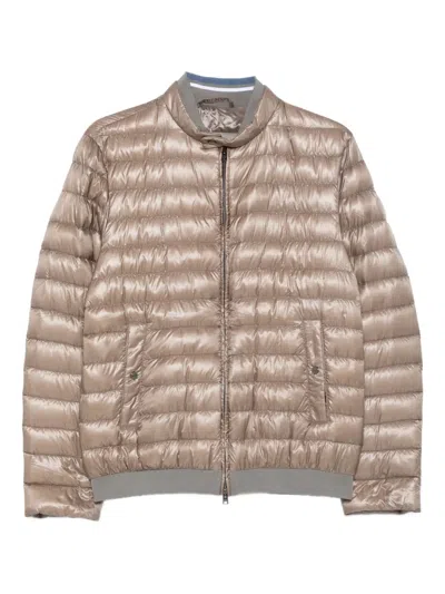 Herno Quilted Jacket In Neutral