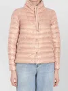 Herno Quilted Hooded Jackets Adjustable Drawstrings In Pink