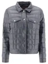 Herno Quilted Jacket With Chest Pockets In Blue
