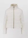 Herno Quilted Jacket With High Collar And Long Sleeves In Neutral