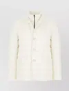 Herno Quilted Jacket With High Collar And Pockets In White