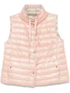 Herno Quilted Black Jacket With High Collar In Pink