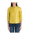 Herno Bicolor Polyamide Jackets And Coat In Yellow