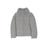 Herno Quilted Knit Bomber Jacket In Gray