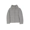 Herno Quilted Knit Bomber Jacket Women In Gray