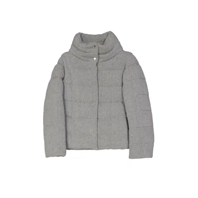HERNO QUILTED KNIT BOMBER JACKET