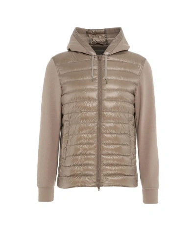 Herno Quilted Knitted In Beige