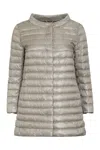 Herno Quilted Light-weight Down Jacket In Grey