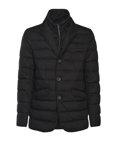 HERNO QUILTED LONG-SLEEVED DOWN JACKET