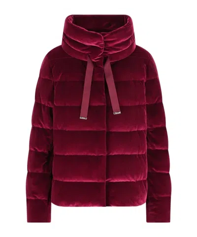 HERNO QUILTED LONG-SLEEVED DOWN JACKET