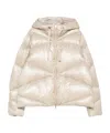Herno Quilted Long-sleeve Down Jacket In Neutral