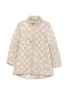 Herno Quilted Midi Down Jacket In Pink
